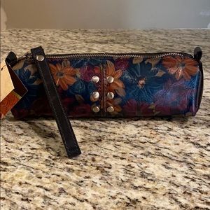 Patricia Nash Leather Isla Cosmetic Bag